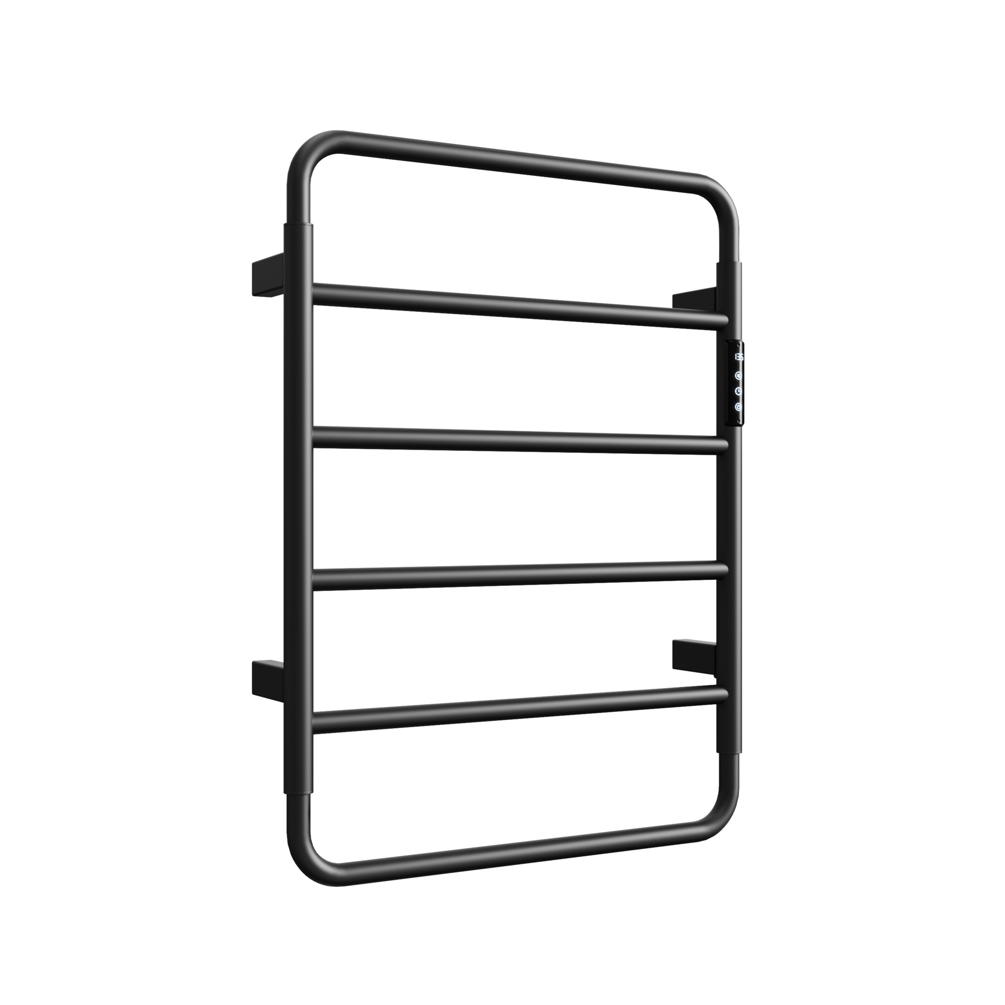 EdenDirect 5-Bar Stainless Steel Electric Towel Warmer — Wall Mounted, 115°F to 145°F, Black, Model# NTEEB01-BL-190330